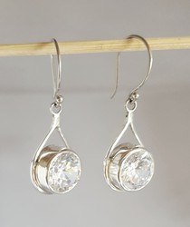clear earrings